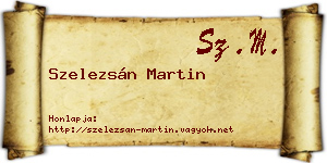 Szelezsán Martin névjegykártya